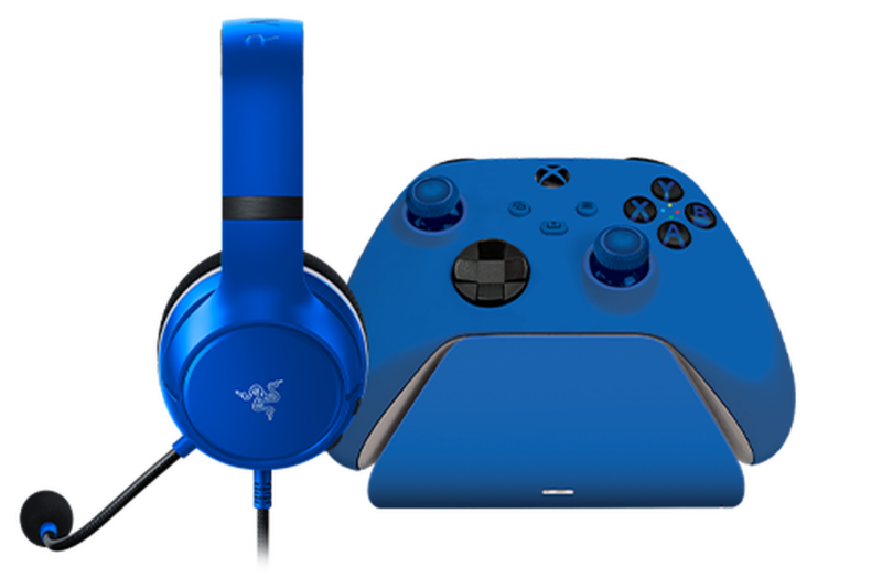Razer Essential Duo Bundle for Xbox - Blue Stand doha qatar